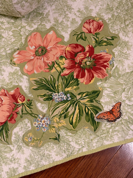 appliqué hoodie (toile garden)