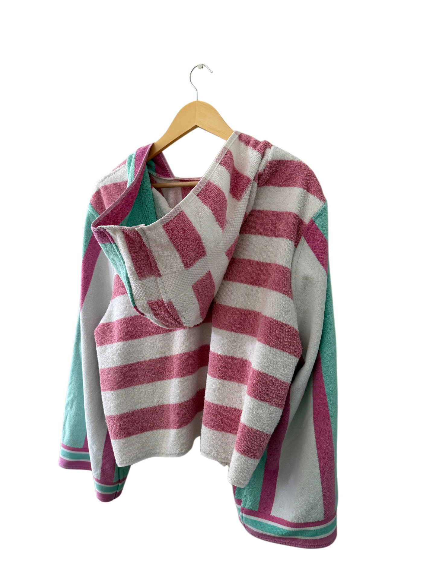 towel hoodie (candy stripe)