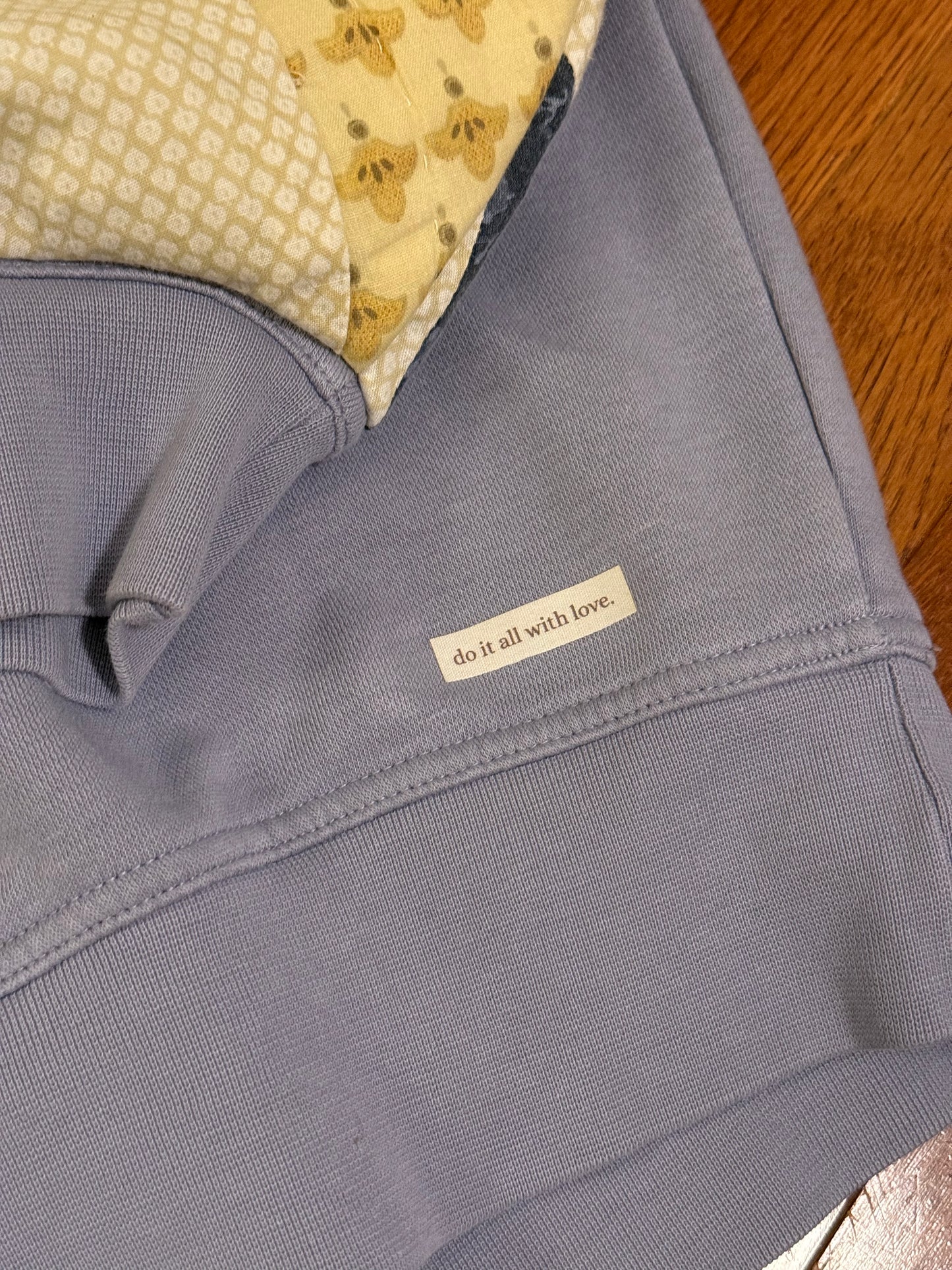 sweater (periwinkle patchwork)