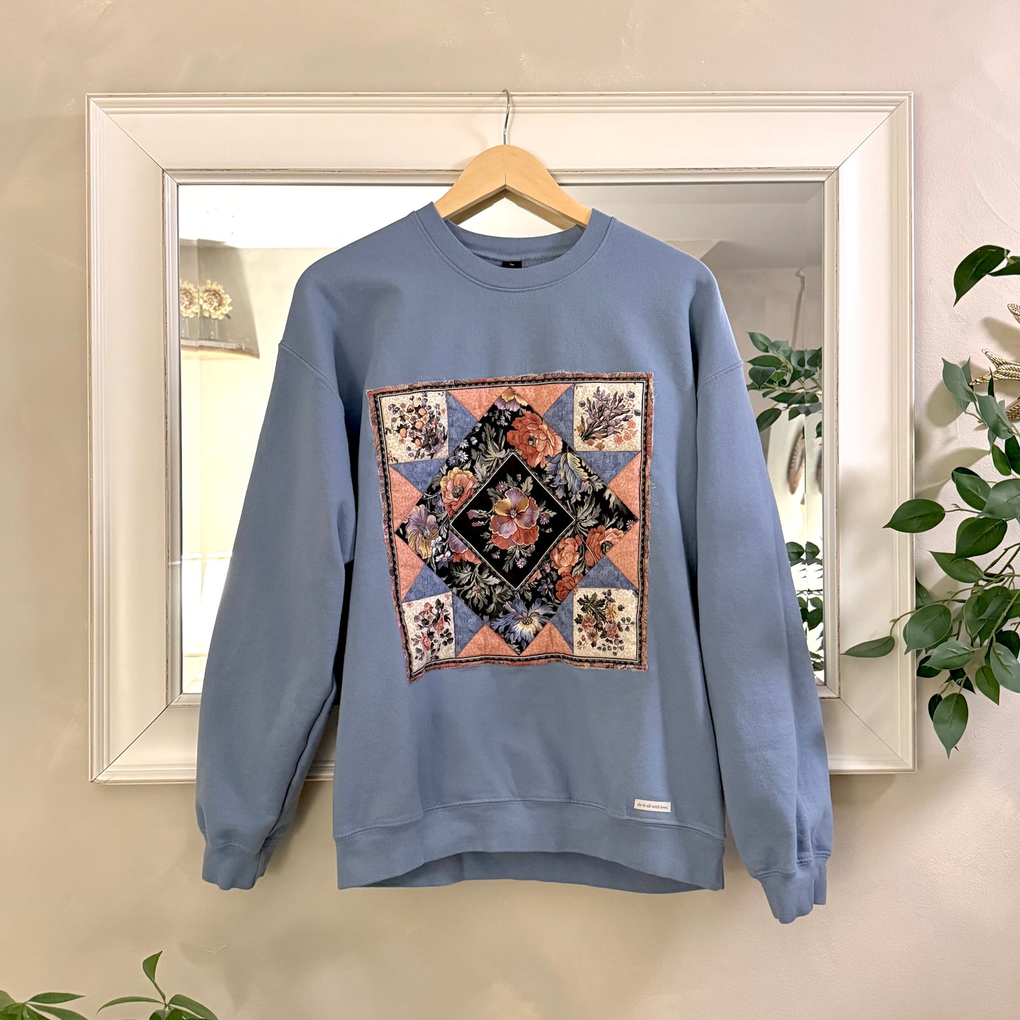 sweater (floral quilt square)