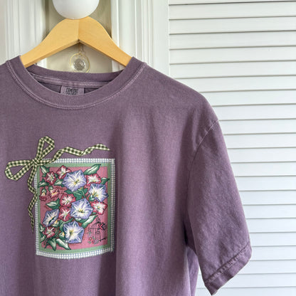bow tee (morning glory)