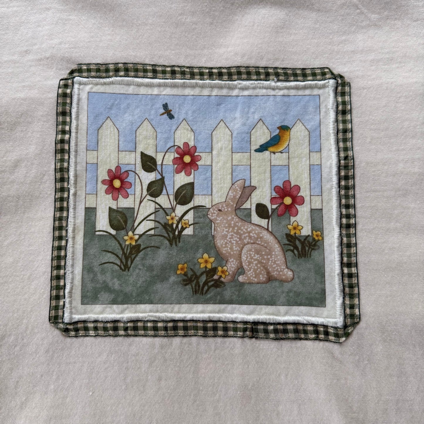 crop tee (garden bunny)