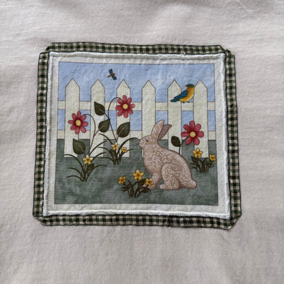 crop tee (garden bunny)