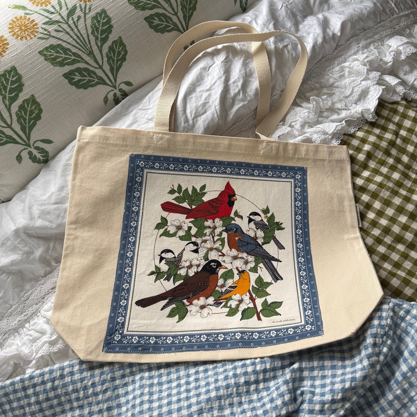 organic cotton tote (birdie)