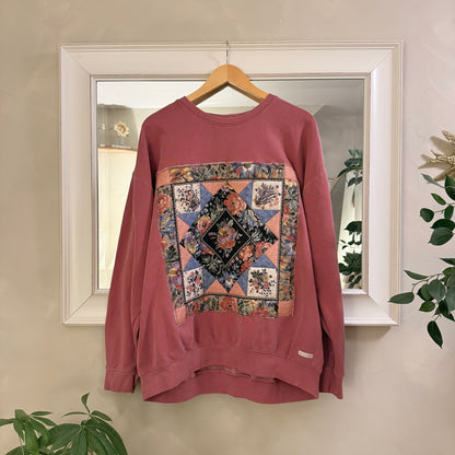 sweater (floral folk quilt block)