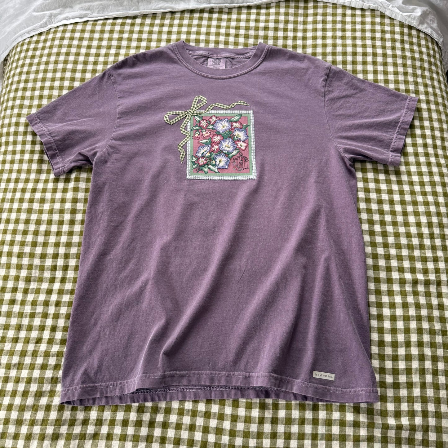 bow tee (morning glory)