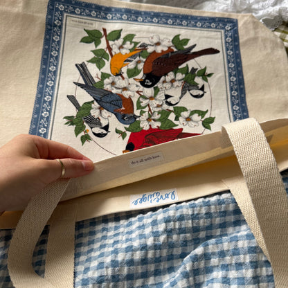 organic cotton tote (birdie)
