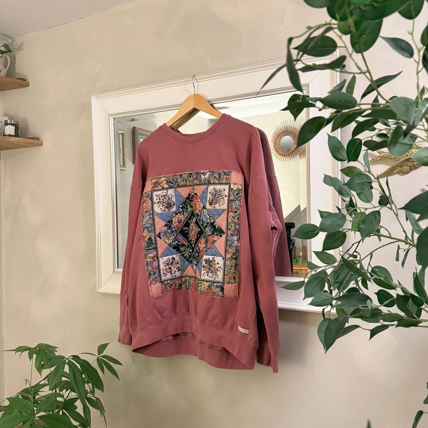 sweater (floral folk quilt block)
