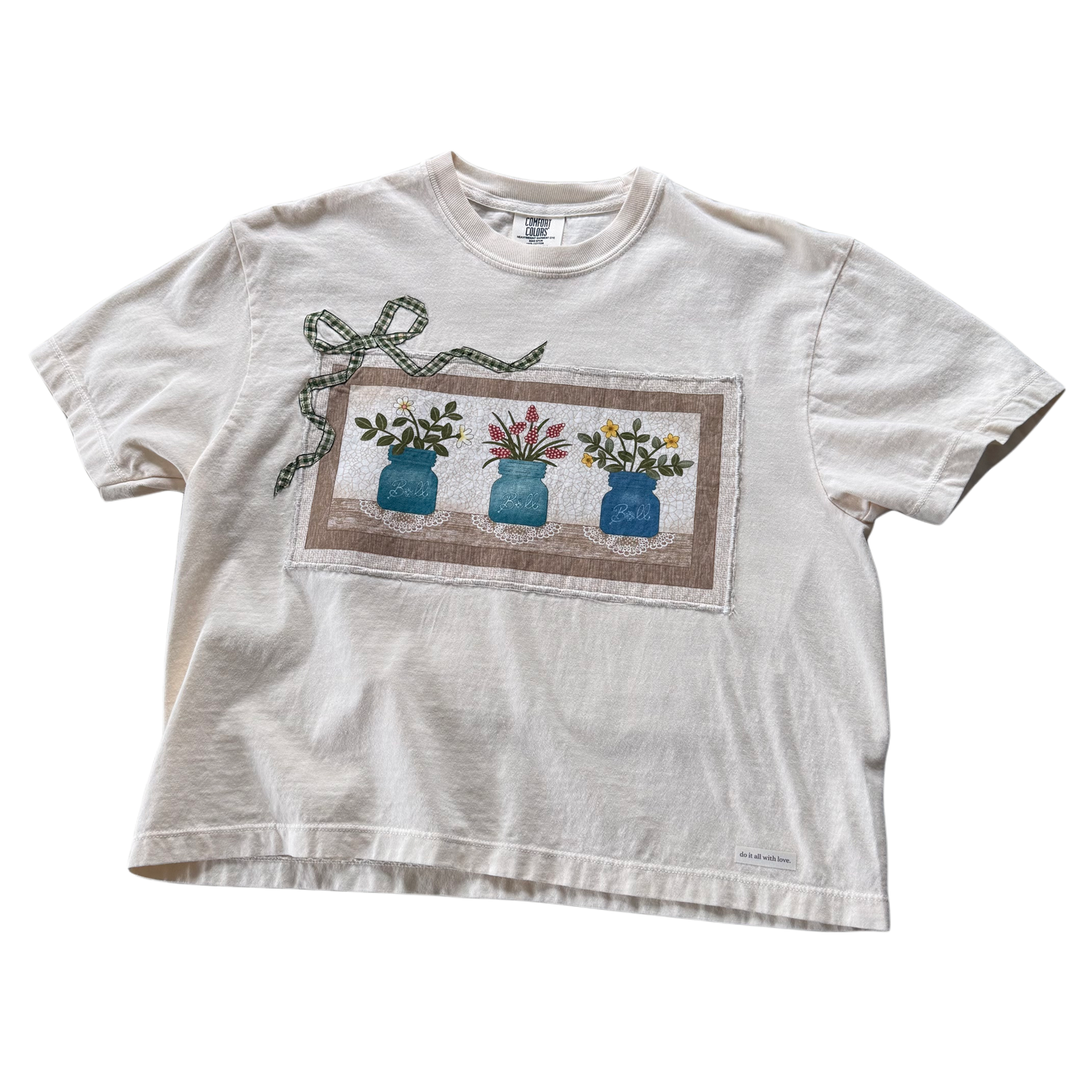 bow crop tee (mason jar bouquets)
