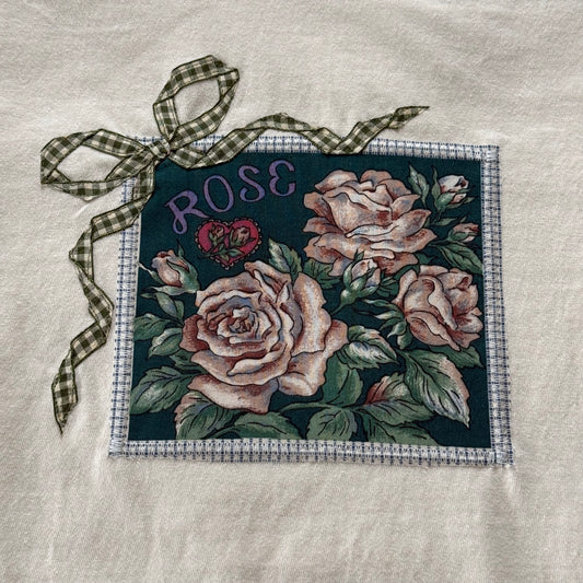 bow crop tee (rose)