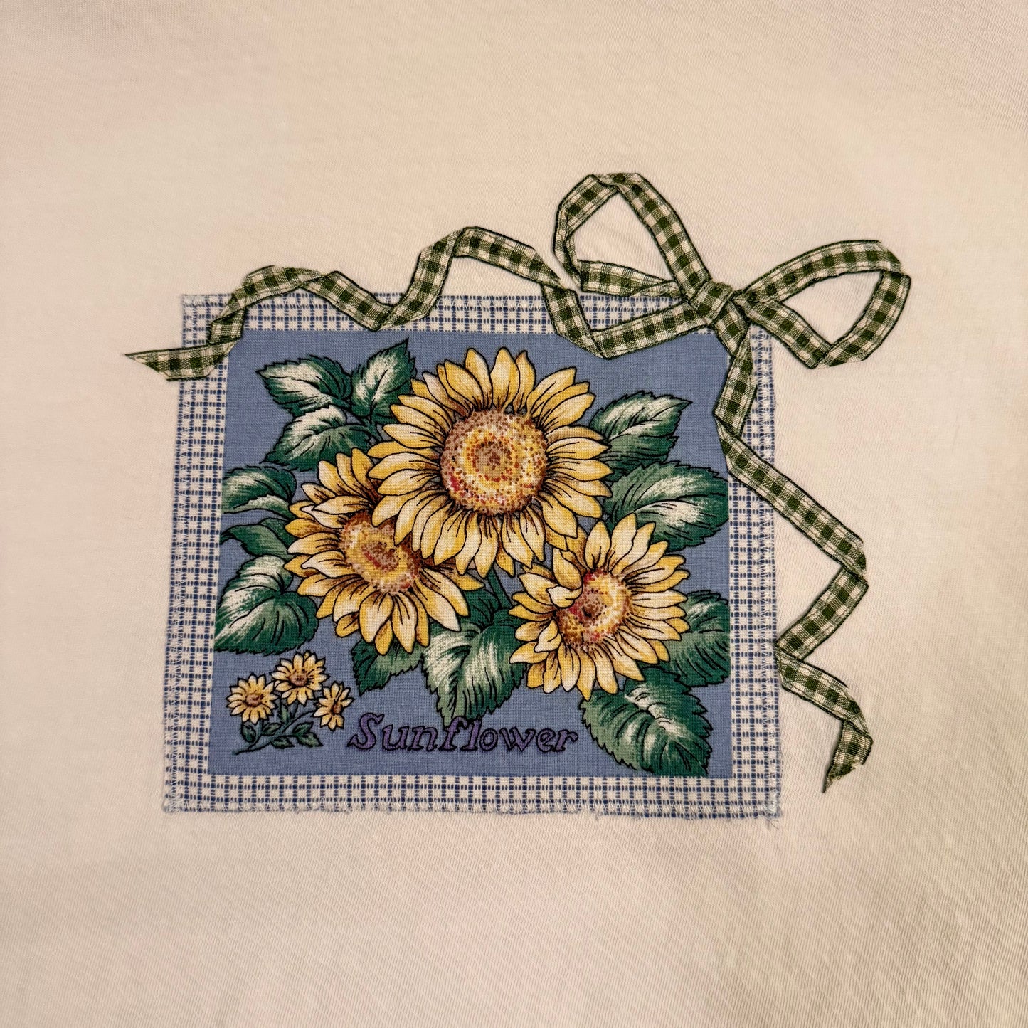 bow crop tee (sunflower)