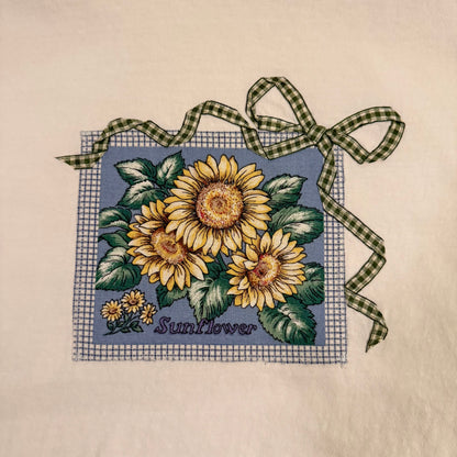 bow crop tee (sunflower)