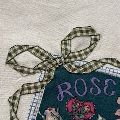 bow crop tee (rose)