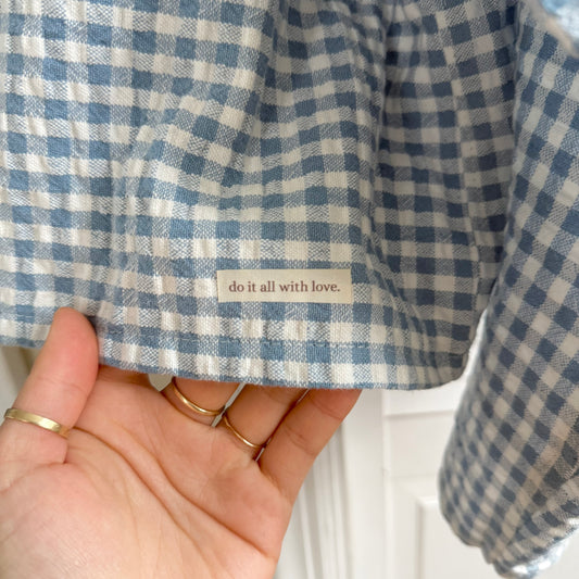 seersucker long sleeve (summer blue)