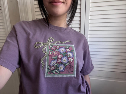 bow tee (morning glory)