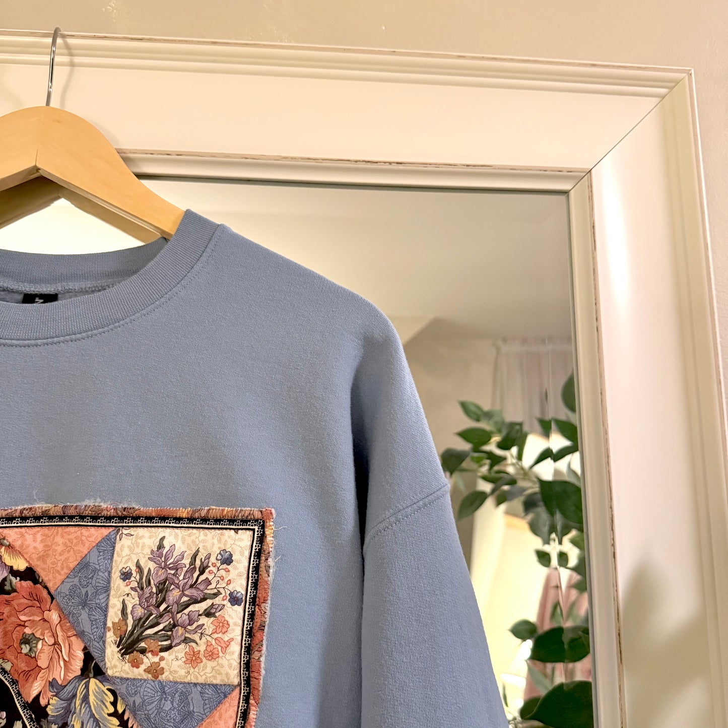 sweater (floral quilt square)