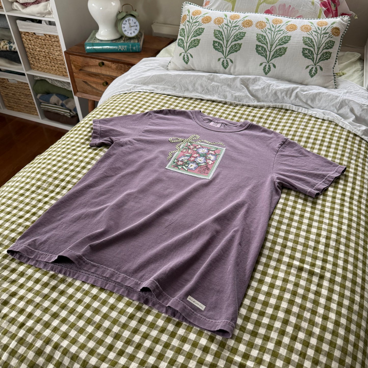 bow tee (morning glory)