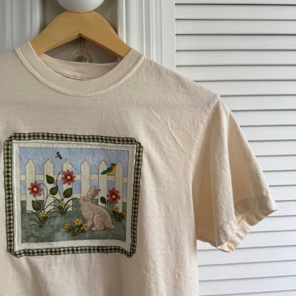 crop tee (garden bunny)