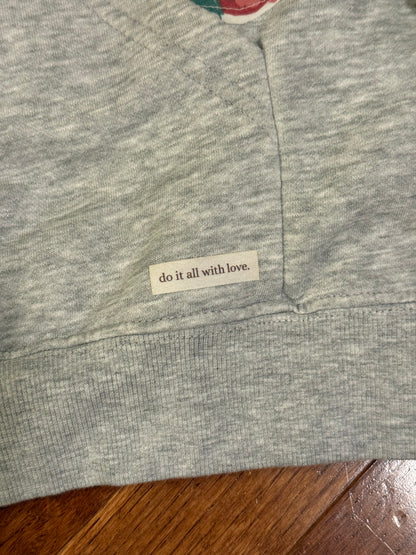 appliqué hoodie (summer rose)