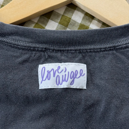 bow crop tee (lily)
