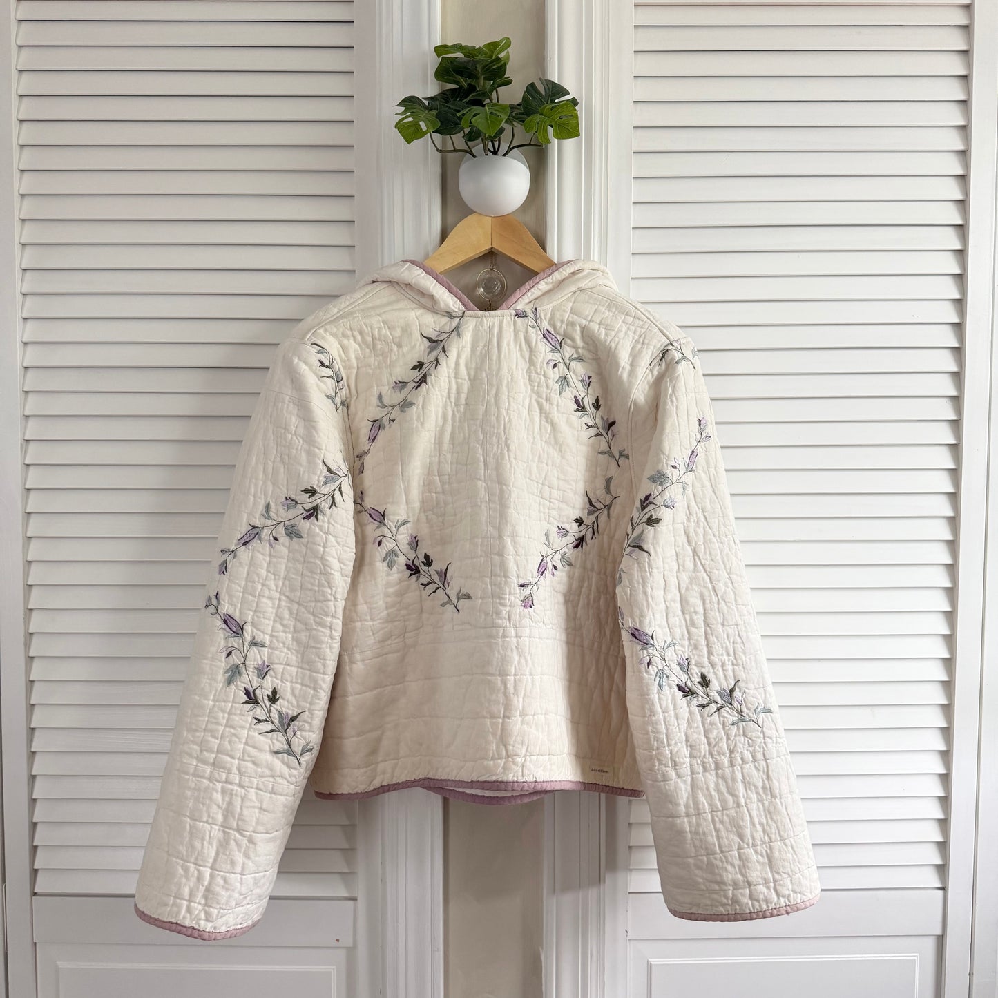 quilt hoodie (lilac sage)