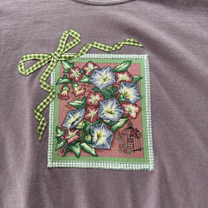 bow tee (morning glory)