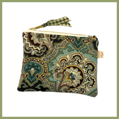 small pouch (golden paisley)