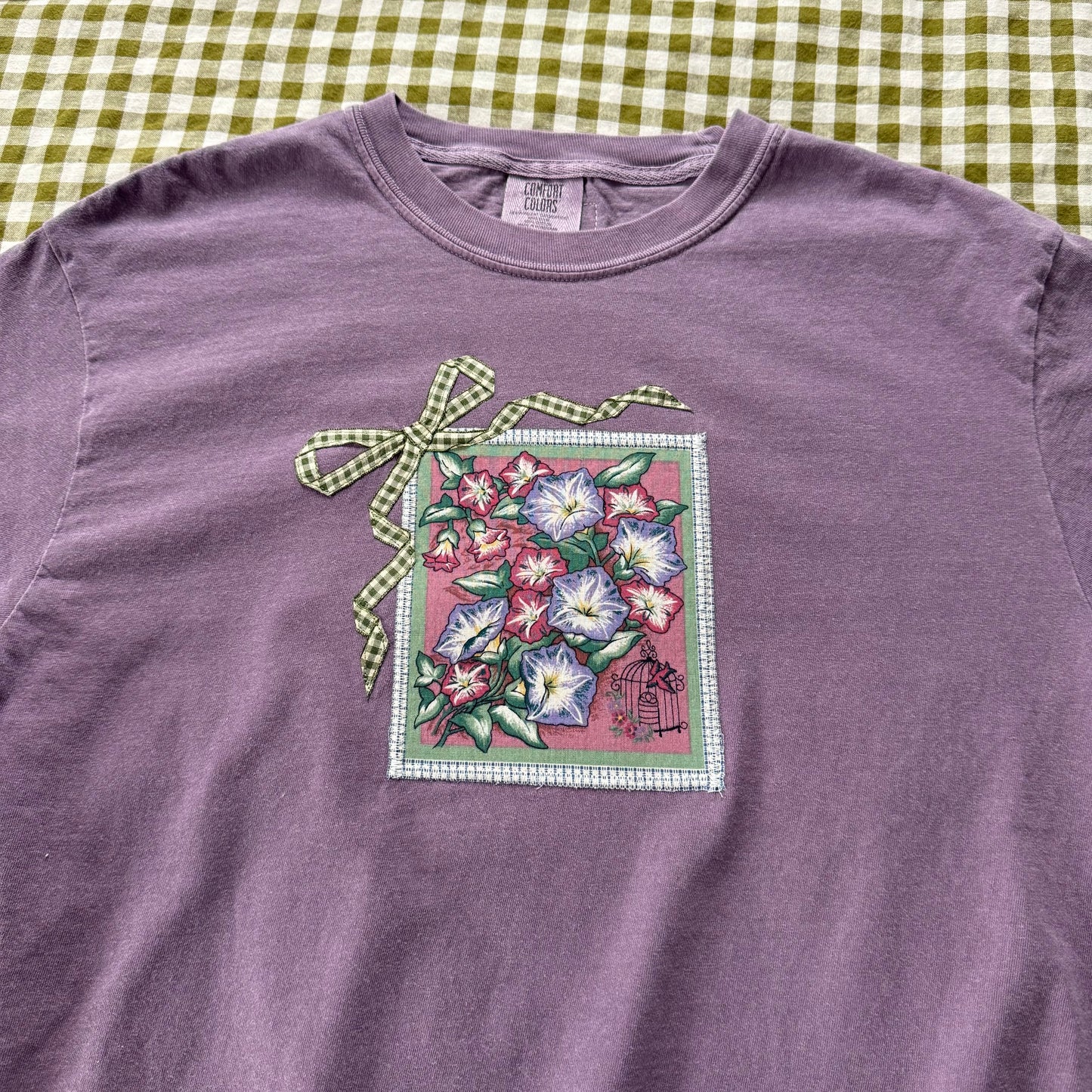 bow tee (morning glory)
