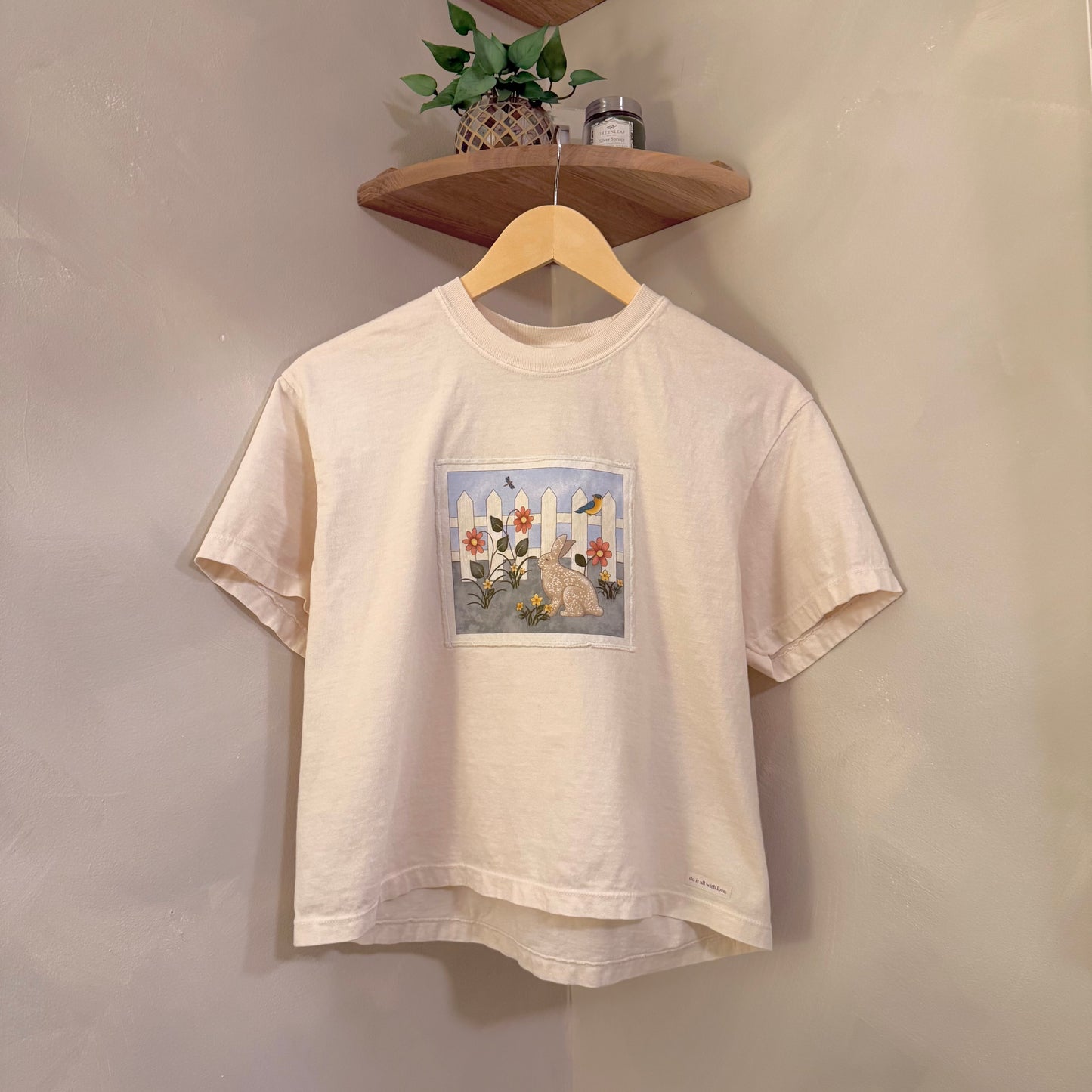 crop tee (garden scene)