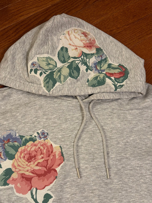 appliqué hoodie (summer rose)