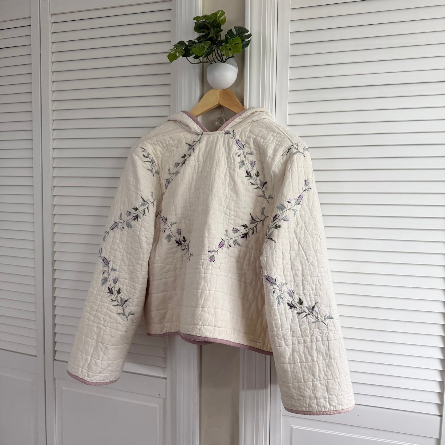 quilt hoodie (lilac sage)