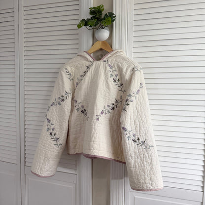 quilt hoodie (lilac sage)