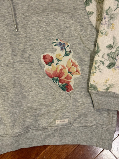 appliqué hoodie (summer rose)