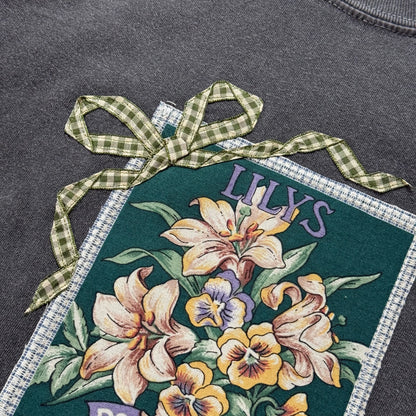 bow crop tee (lily)