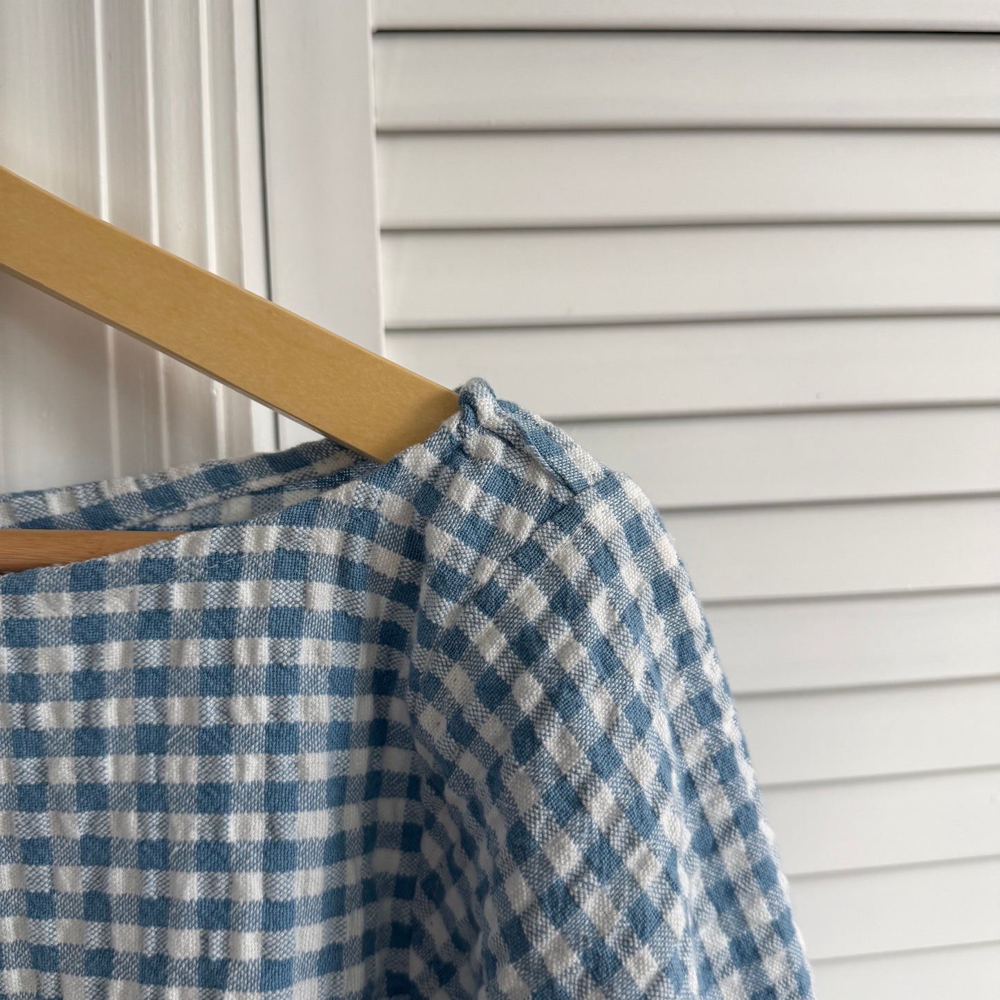 seersucker long sleeve (summer blue)