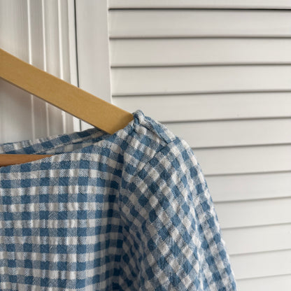 seersucker long sleeve (summer blue)