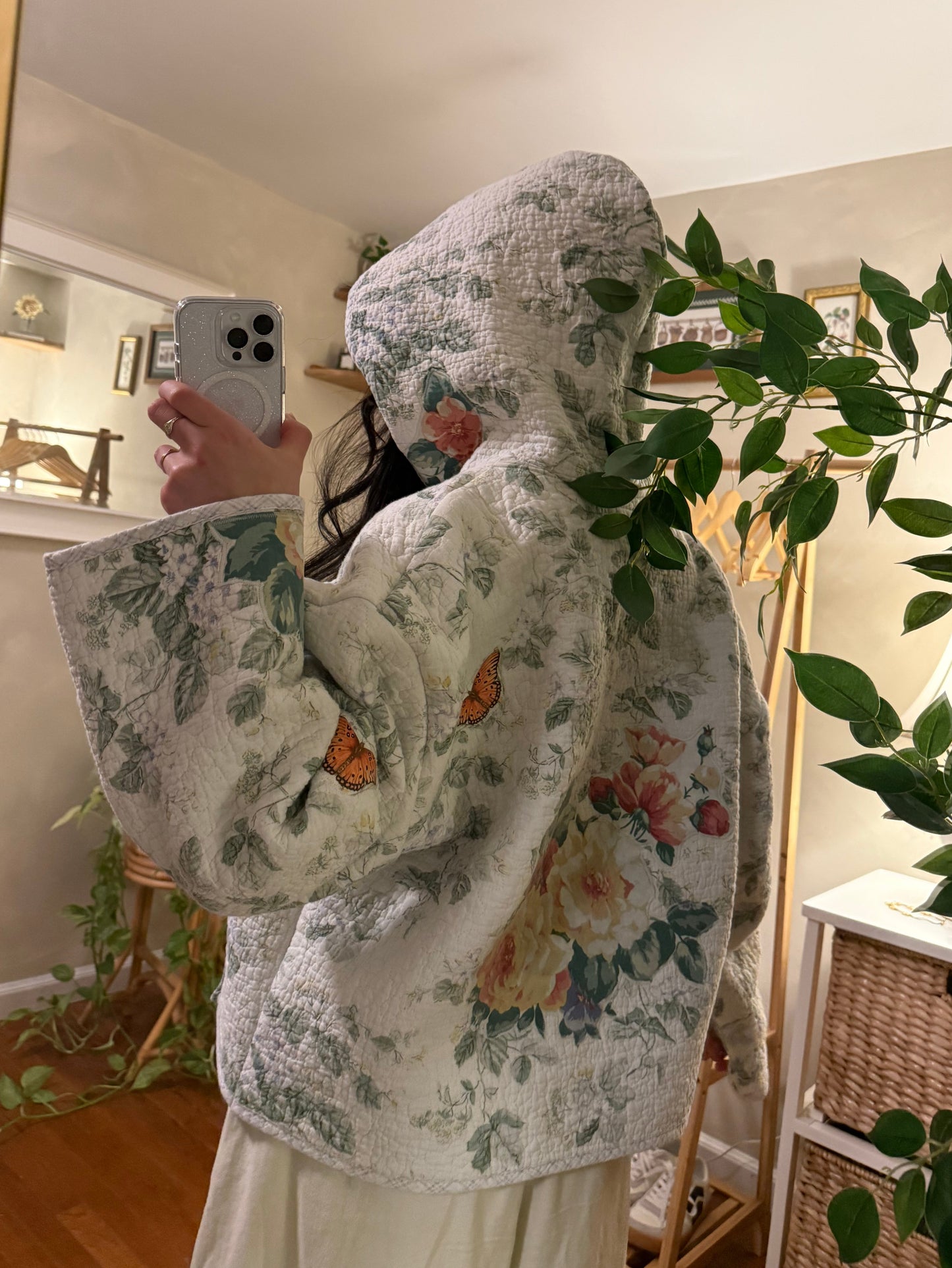 appliqué hoodie (heirloom garden)