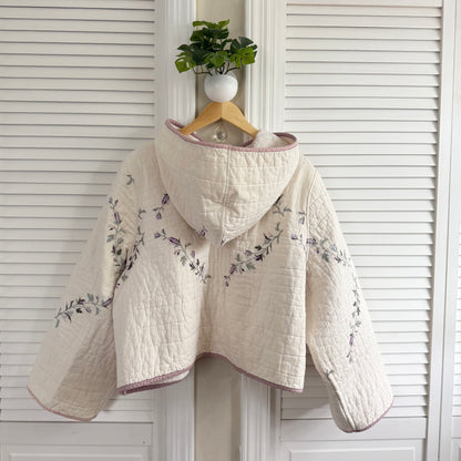 quilt hoodie (lilac sage)