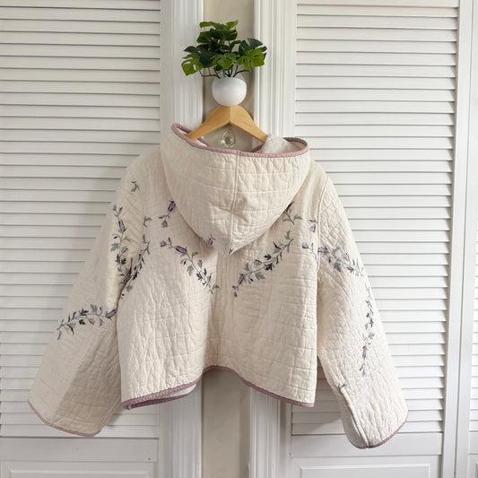 quilt hoodie (lilac sage)