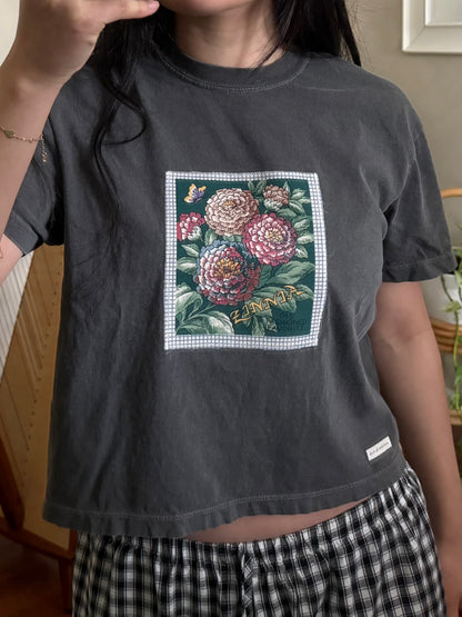crop tee (zinnia)