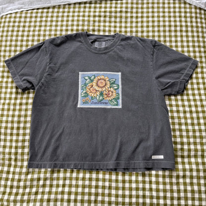 crop tee (sunflower)
