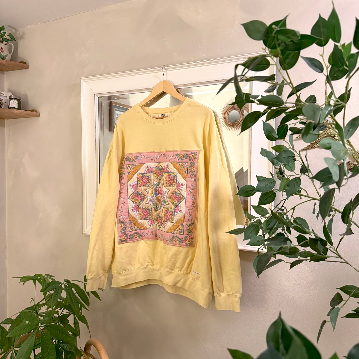 sweater (lemon raspberry quilt)