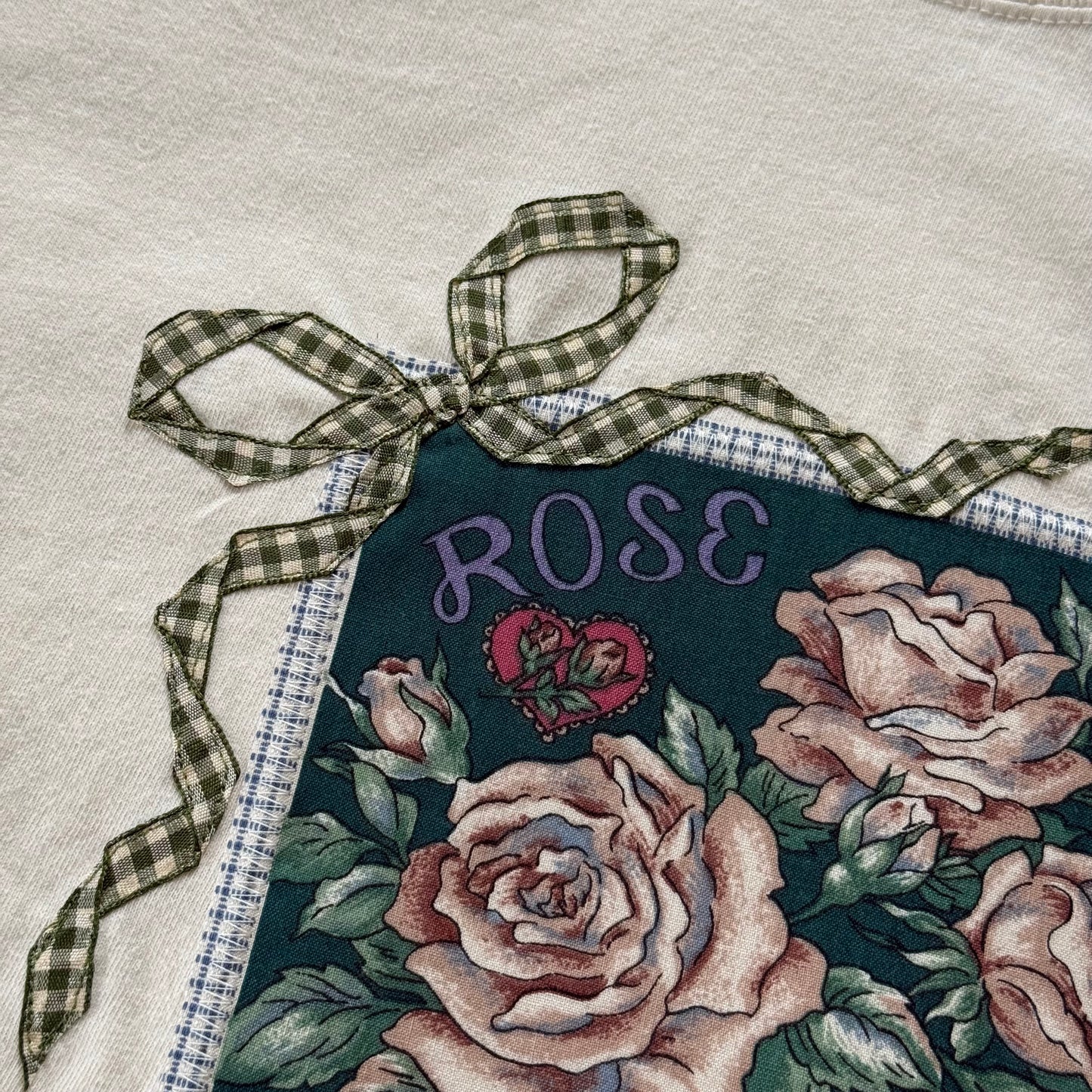 bow crop tee (rose)