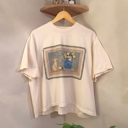 crop tee (bunny bouquet)