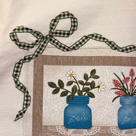 bow crop tee (mason jar bouquets)