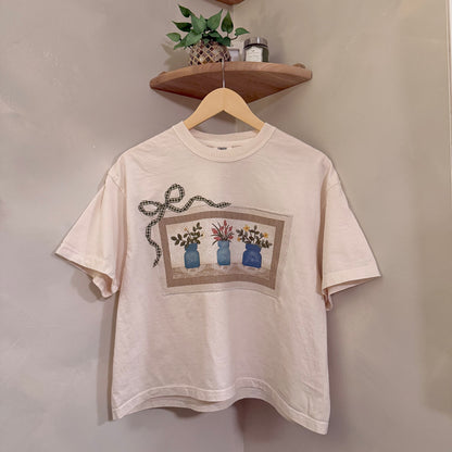 bow crop tee (mason jar bouquets)