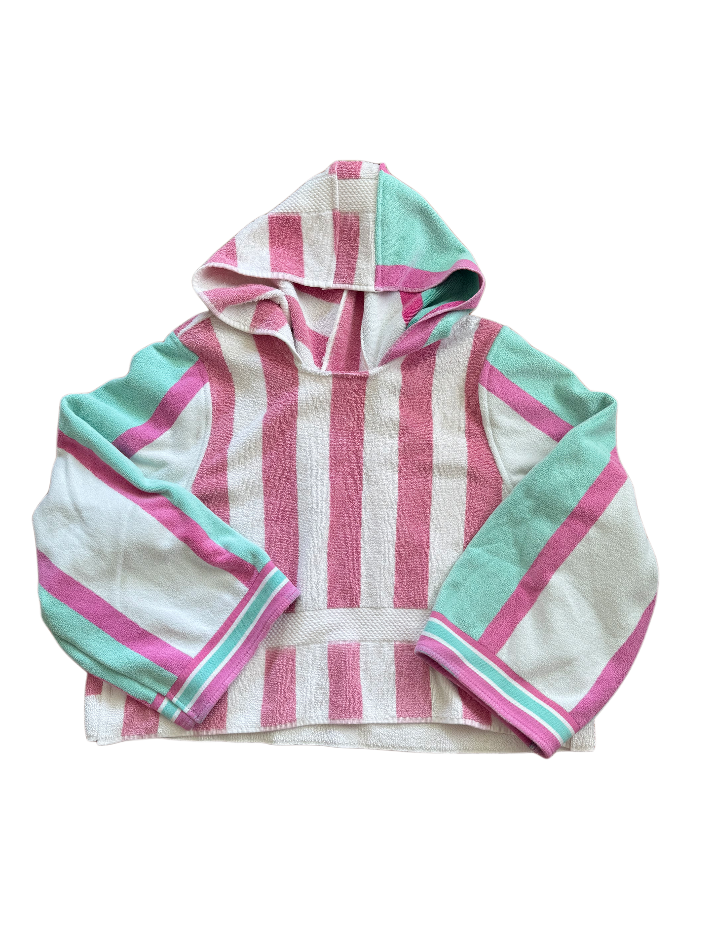 towel hoodie (candy stripe)