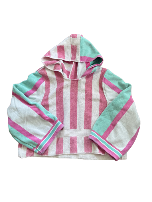 towel hoodie (candy stripe)
