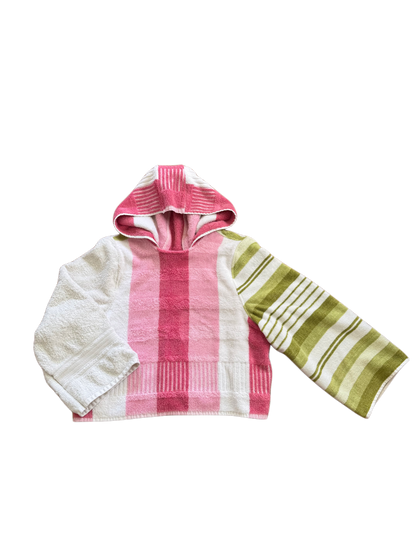 towel hoodie (strawberry matcha)