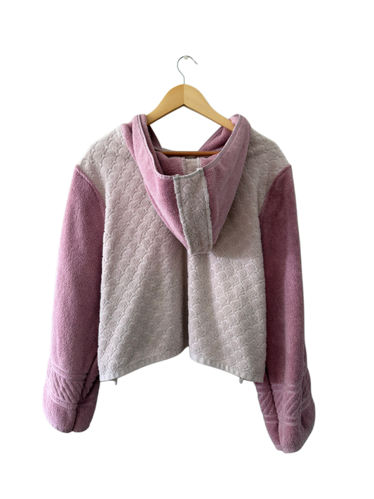 towel hoodie (dusty rose)